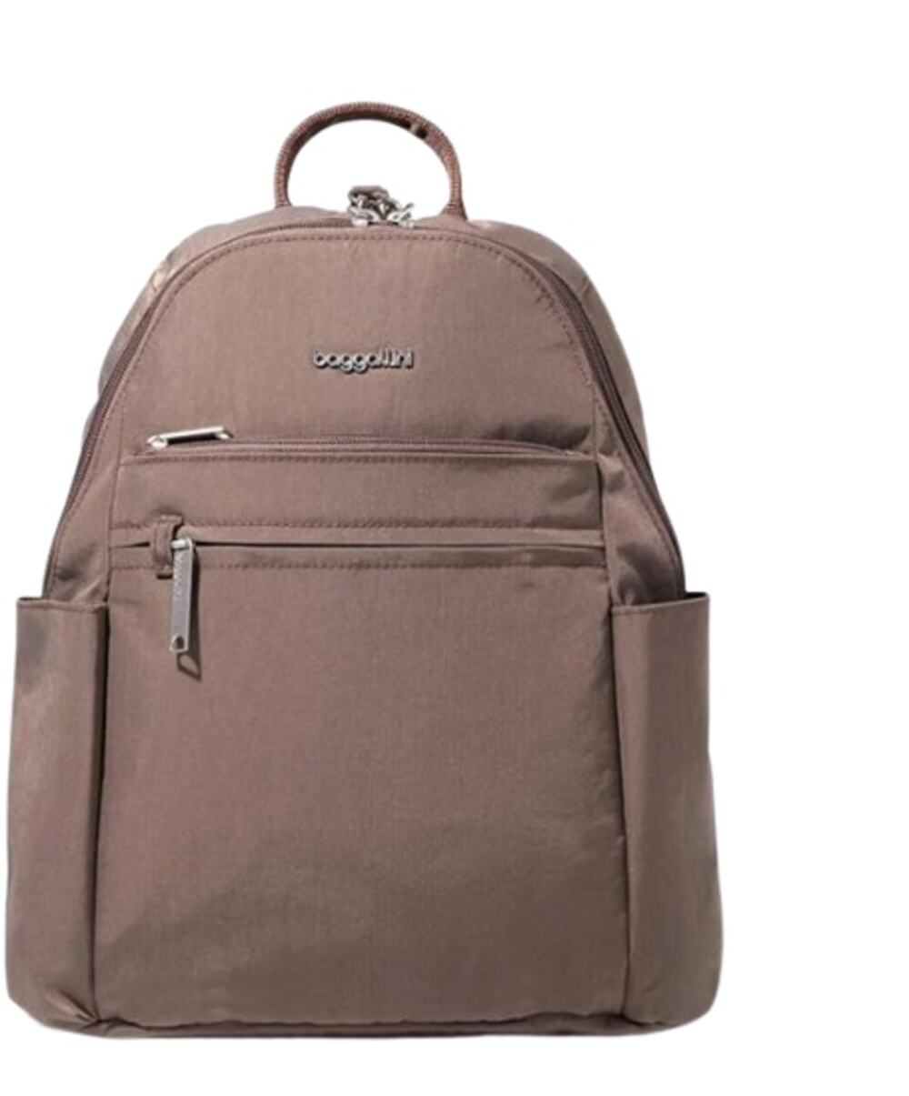 BAGGALLINI Securtex Anti-Theft Vacation Backpack Beige Portobello NWOT